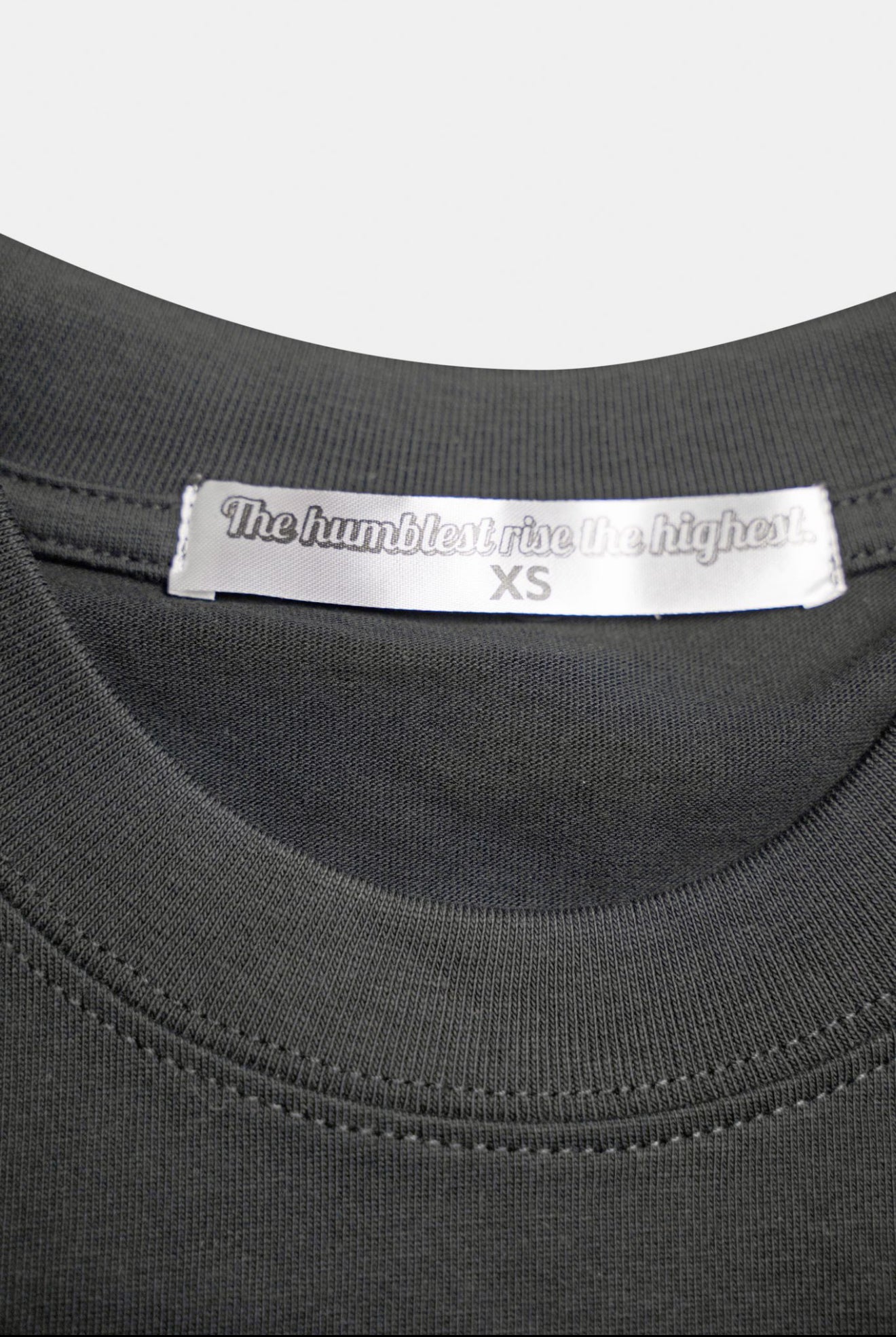 Rise High T-Shirt Grey