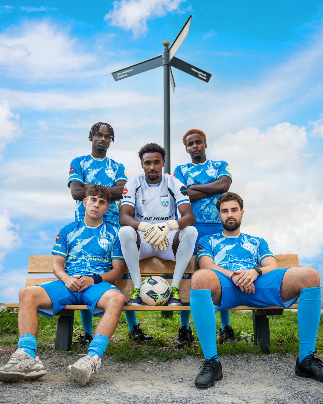 SCHIJNDEL FC × KT BE HUMBLE — THUISTENUE 2026/27 Blauw