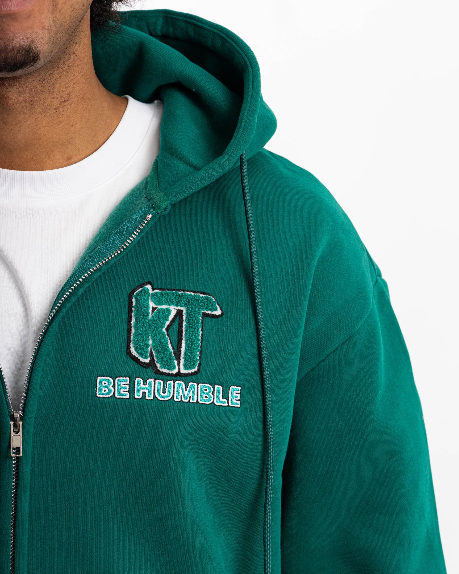 Green Zip-up Hoodie - KTbehumble 