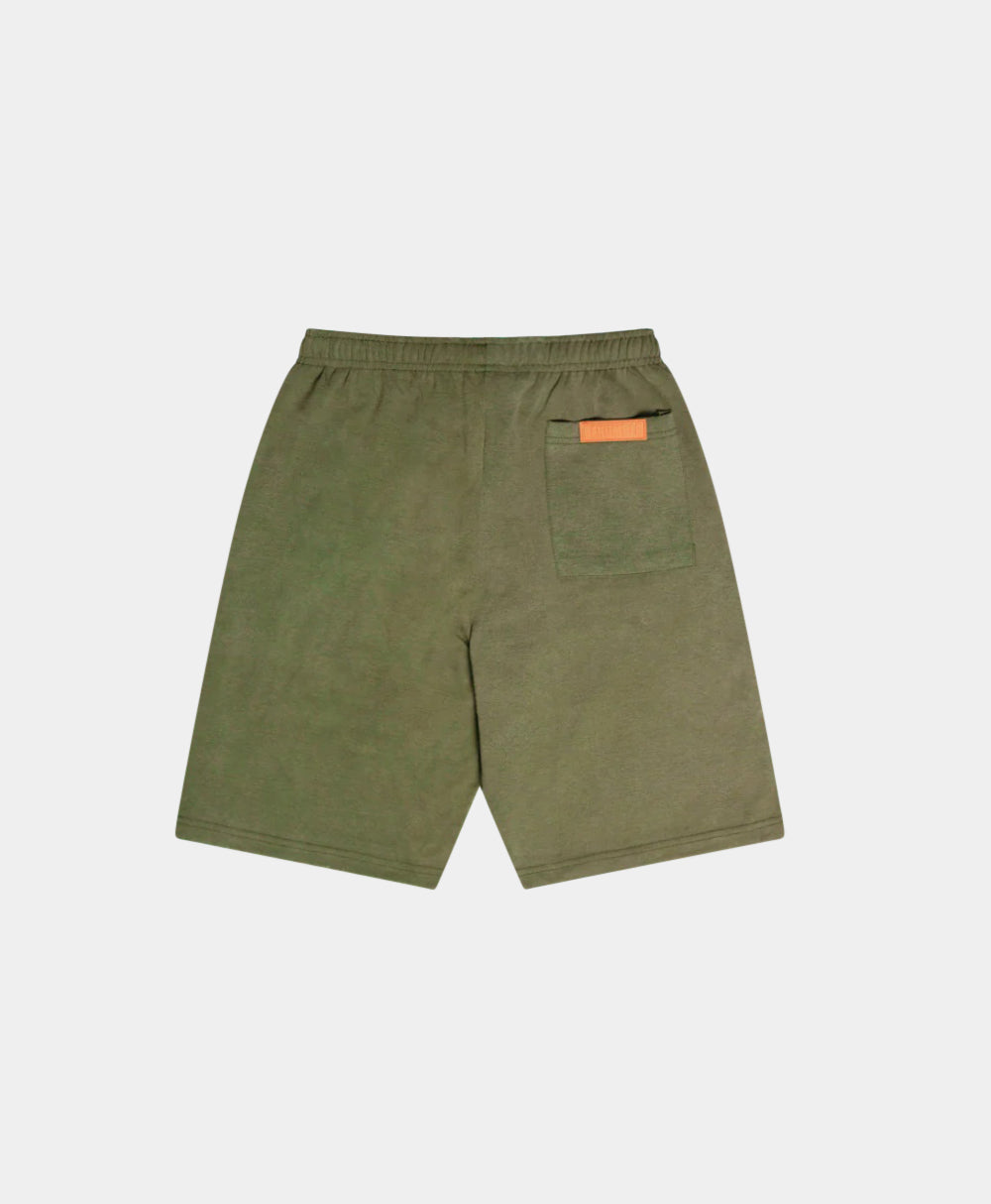 Washed Movement Short Olive Green