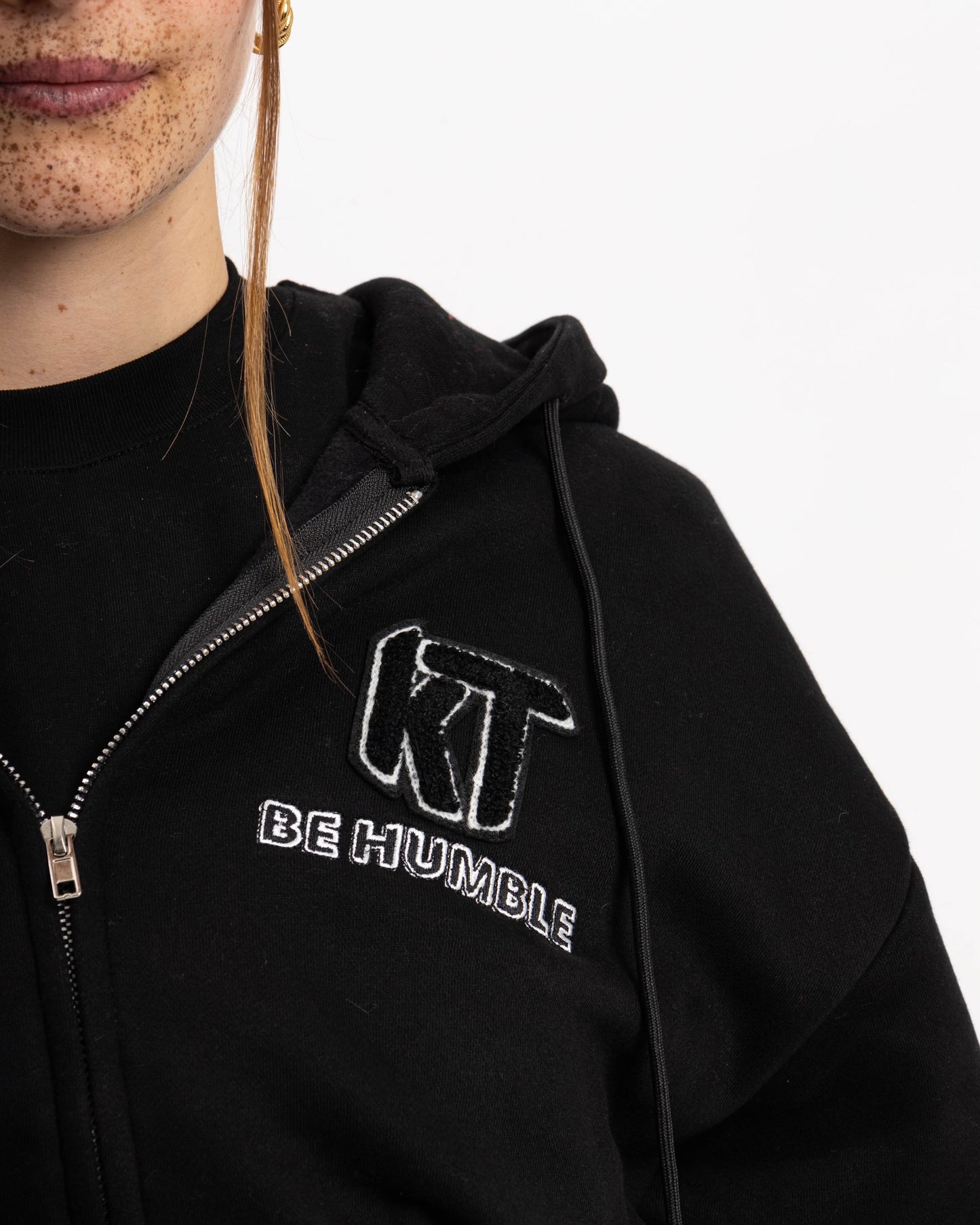 Black Zip-up Hoodie - KTbehumble 