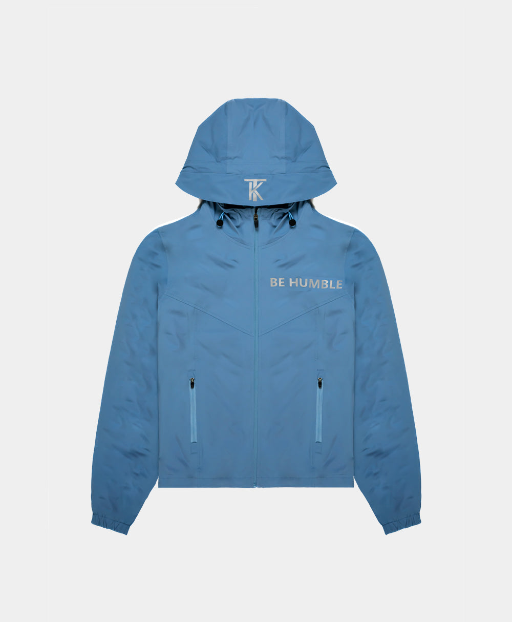 Sport Windbreaker Nylon Jacket Baby Blue Front