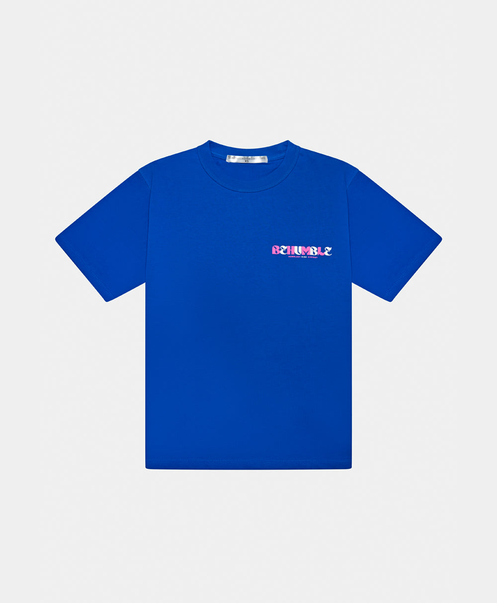 Rise High T-Shirt Blue Front