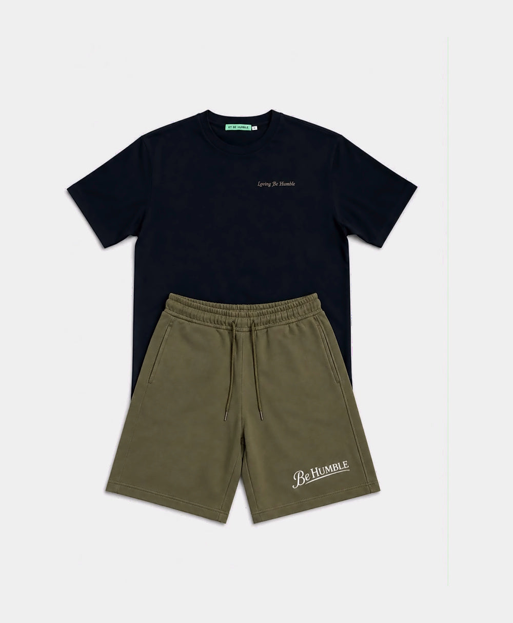 Loving Be Humble Short Olive Green