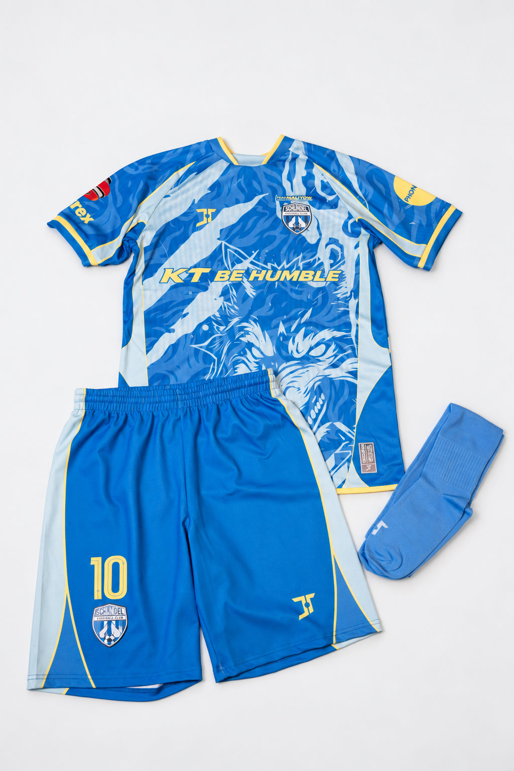 SCHIJNDEL FC × KT BE HUMBLE — THUISTENUE 2026/27 Blauw